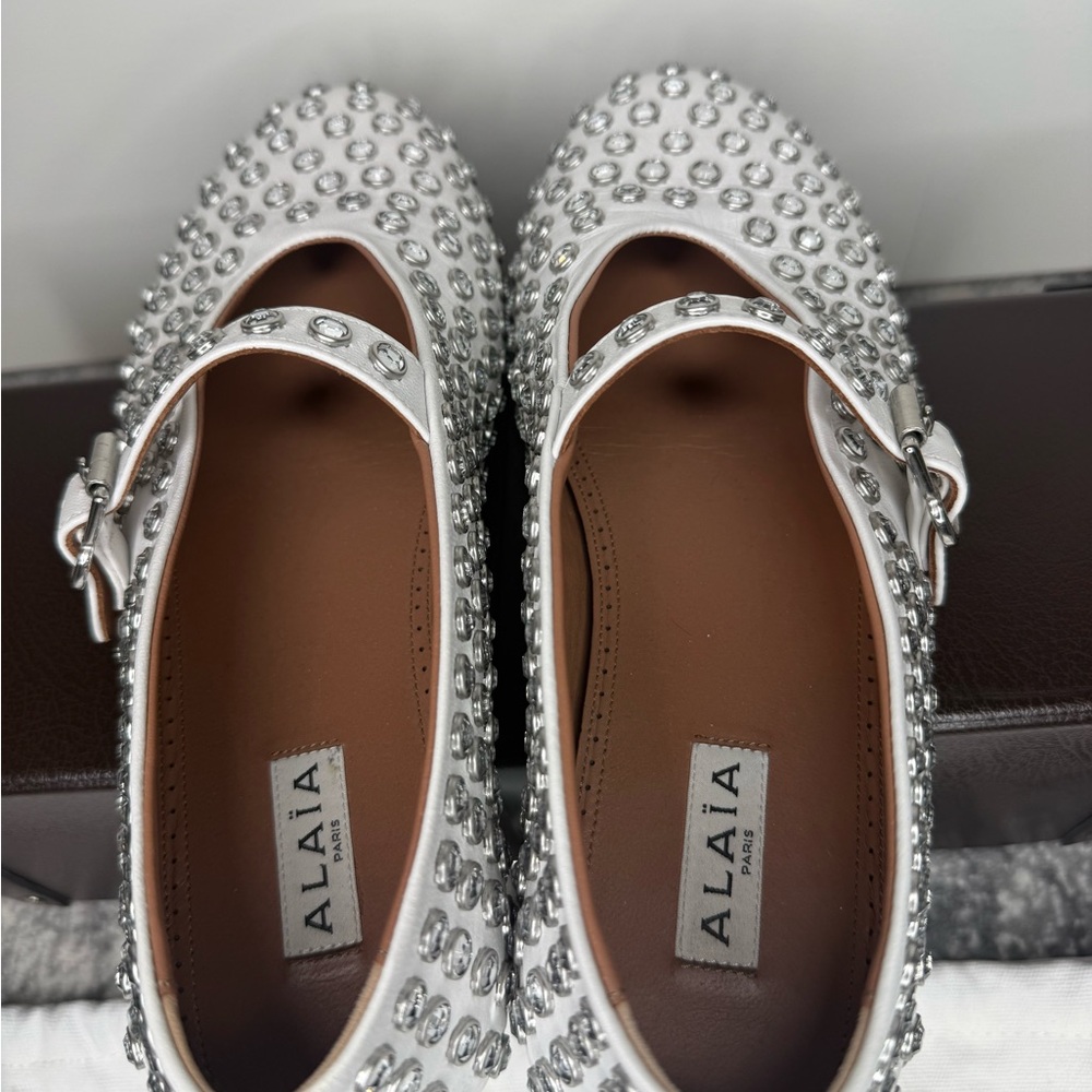 Alaia Rhinestone Ballet Flats - Picture 11 of 15
